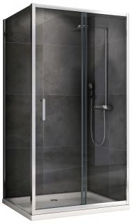 Душевой уголок ABBER Schwarzer Diamant AG301405-S705 140x70см хром